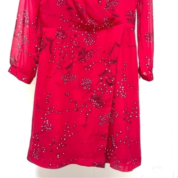 Madewell Hazelwood Wrap-Front Mini Dress in Windswept Floral Size 4 - Picture 8 of 13